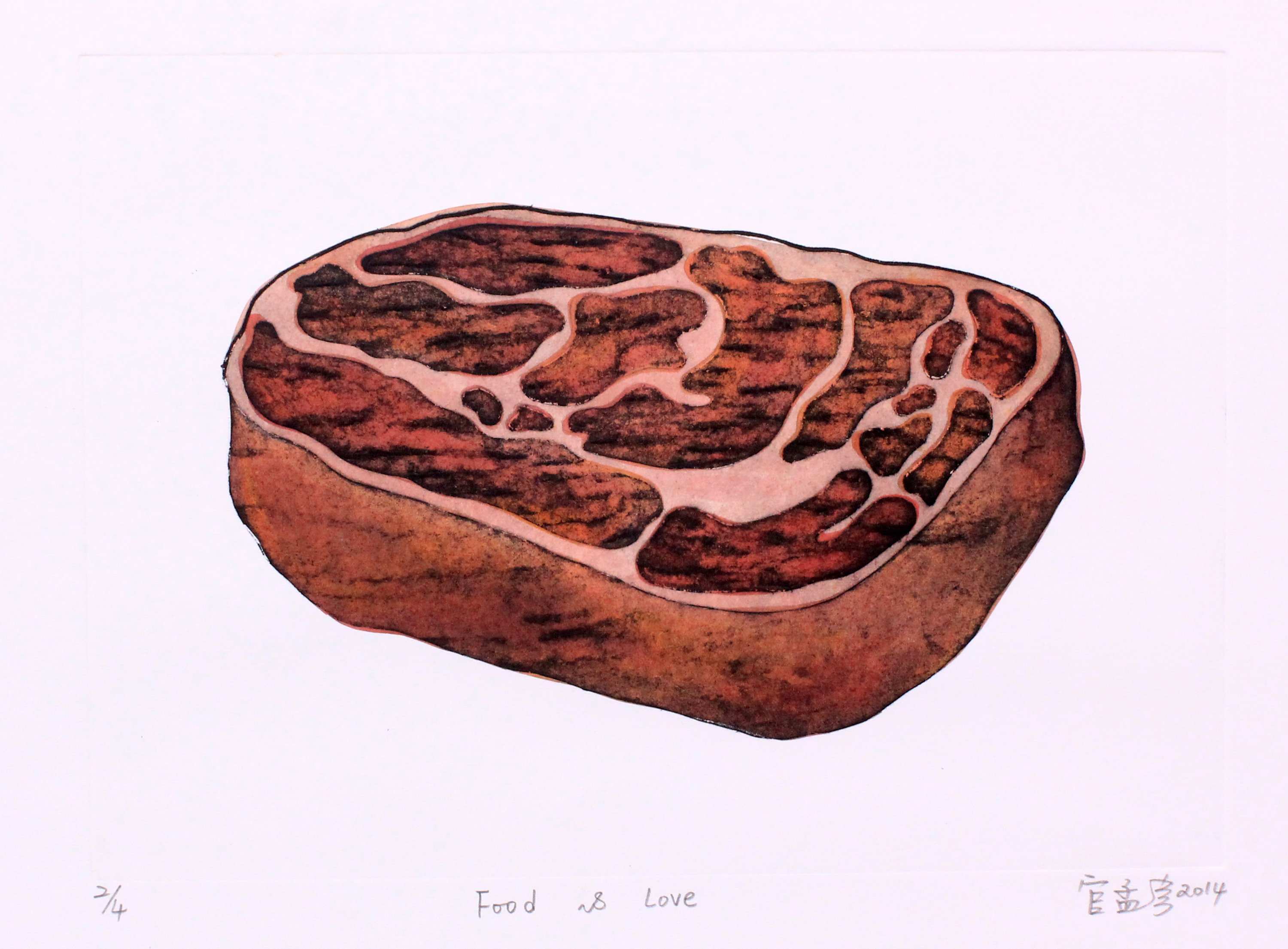 Food & Love-A frozen beef-steak