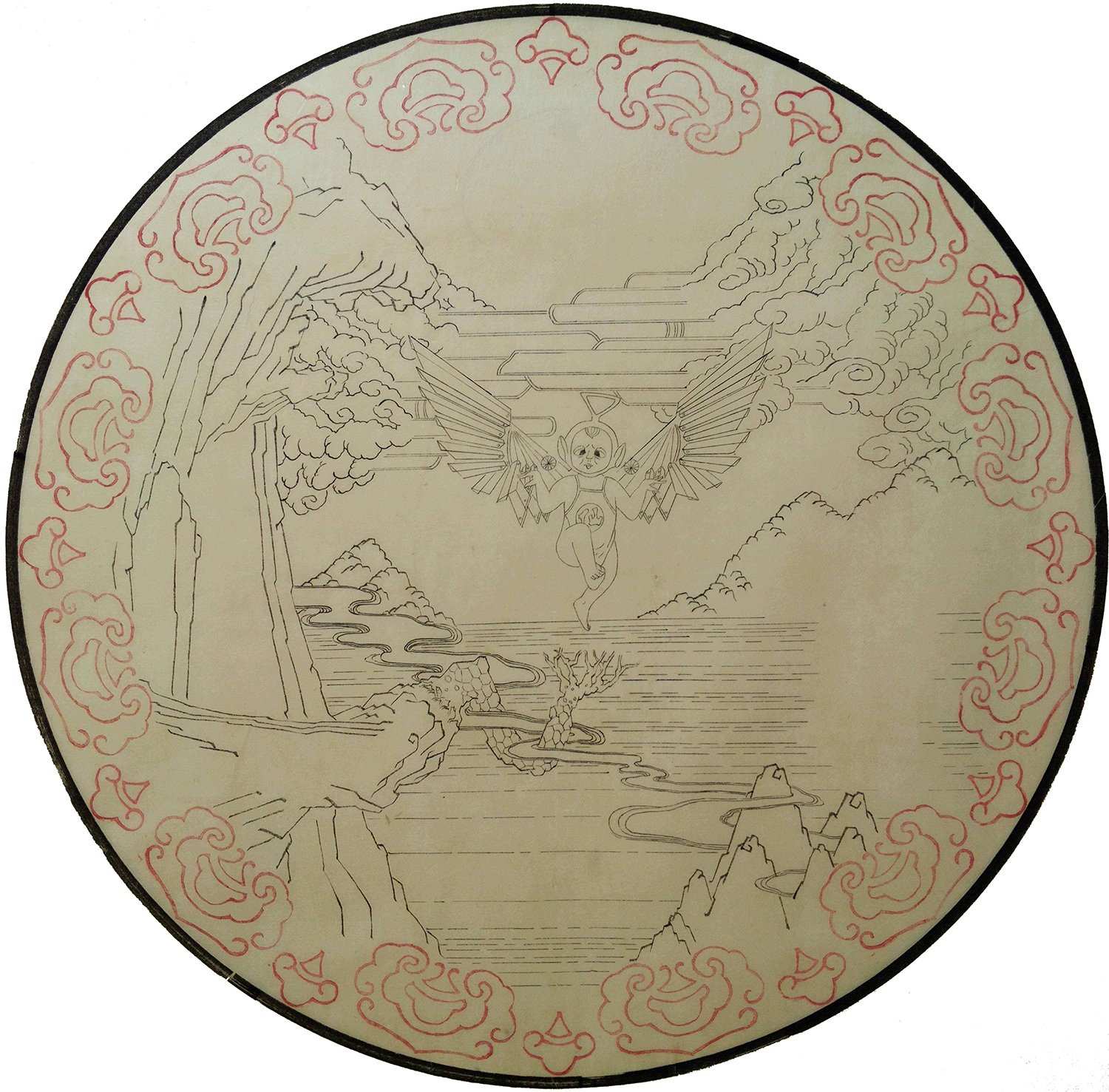 怪山石系列-飛高圖