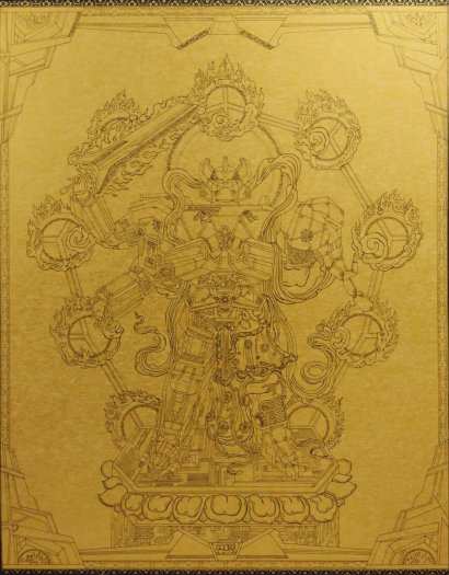 自拍英雄-無聖焱刃九輪至尊金剛天王/2017（64×50cm，第1件）