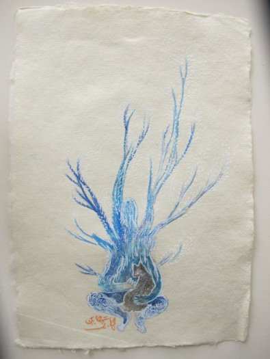 Arbre et chat樹與貓