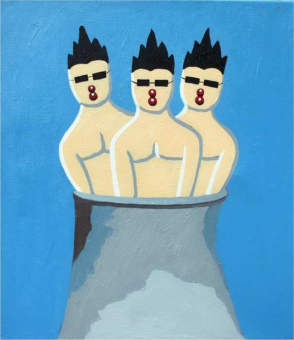 溫室效應（油彩畫布53X45.5CM(2013)）