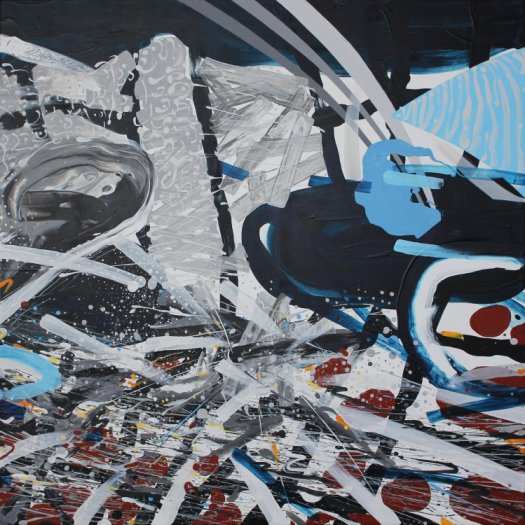 那時候（壓克力、畫布，91x91cm）